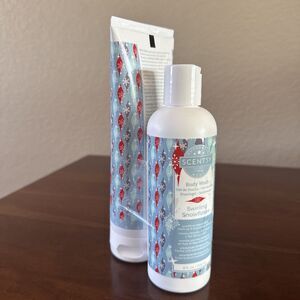 NEW- Scentsy~ Body Wash/Cream Set Swirling Snowflakes W/Sunflower Oil & Aloe